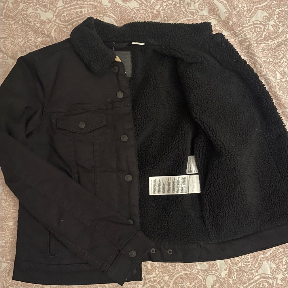 Black Denim Levi Trucker Jacket